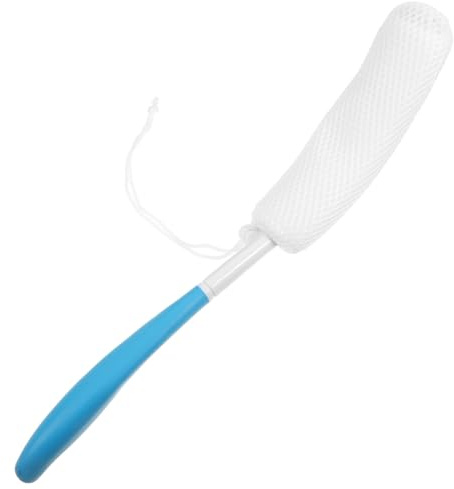 COLLBATH Spazzola Doccia con Manico Lungo Antiscivolo per Corpo e Schiena Spugna Esfoliante Delicata per Uomo e Donna Pulizia Profonda e Rimozione Impurità Testina Rimovibile per Facile
