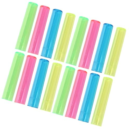 ABOOFAN 200 piezas Protector Lápiz Transparente Plástico Flexible Unidades Tapas para Prolongar y Proteger Punta Uso Escolar Oficina Hogar