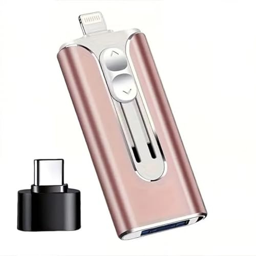 Clé USB iPhone 128 Go 3-en-1 USB-C/USB/Lightning – Stockage Externe pour Photos et vidéos, Sauvegarde Rapide pour Smartphone et PC – DATAFLEX