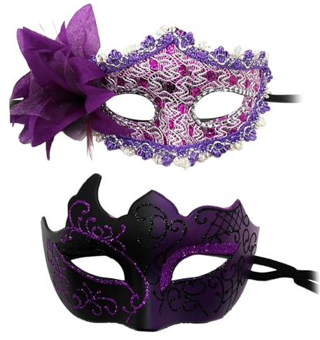 mojingder Masques Vénitiens,Loup Demi-Forme Sexy Mascarade Femme Masque pour Carnaval,Fête Déguisée,Soirée Élégante ou Halloween,Robe Carnaval De Venise Femme,CélébrationCarnaval