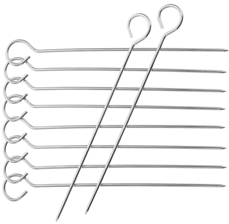 HAKIDZEL 10 Agujas de Acero Inoxidable para Centrado de Mechas en Velas, Herramienta Esencial para Hacer Velas Artesanales y Proyectos Diy, Color Plata