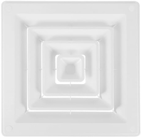 Artibetter Rejilla de Ventilación para Techo de Abs Plástico Reforzado 300x300 Mm Panel Simple Desmontable, Cubiertas de Ventilación para Hvac y Control de Flujo de Aire en Climatización