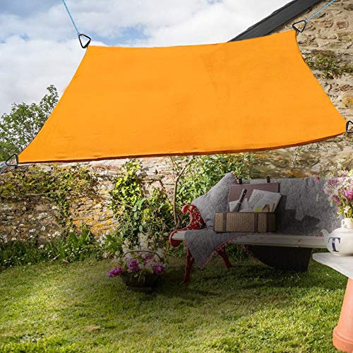 Green Bay Square Anti UV Sun Shade Sail Canopy Sunsail 5x5m Orange
