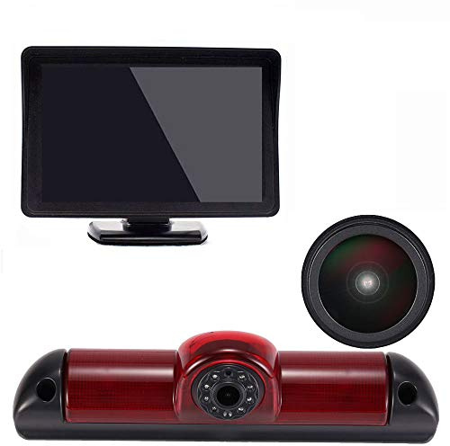 【Super HD Rückfahrkamera Set】 4.3 Zoll TFT LCD Farbdisplay Auto Monitor + 1280 * 720 Pixel 1000TV Linien HD Nachtsicht Rückfahrkamera für FIAT Ducato X250/Peugeot Boxter/Citroen Jumper