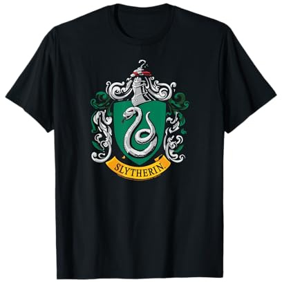 Harry Potter Slytherin House Crest Maglietta