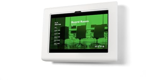 Tabdoq Support Mural Tablette | Support Tablette Mural | Fixation Sécurisée et Robuste Idéale Maison et Entreprise | Compatible Samsung Galaxy Tab A9+ & A11+ | 11 Pouces | Blanc