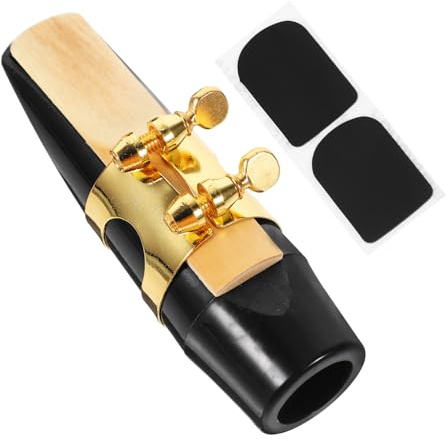 HEMOTON 3stücke Alto Saxophon Mundstück Mit Metallklemme Schilfrohr Schutzkappe Und Zahnschutz Leicht Und Tragbar Für Optimalen Und Sicheren