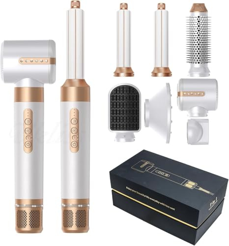 TANSHINE Hairstyler 7-in-1 Heißluftbürste Ionen Föhn Warmluftbürste Set