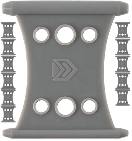 Markisenhaken für Kederschiene, 12 Pack, in Grau, aus Silikon, für Kederleisten mit ∅ 5-6mm und ∅ 7-8mm, 65 x 60 mm Aufhänger, Haken Wohnwagen Vorzeltkeder, Kederhaken Camping Markise, RV Keder Hänger