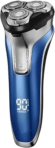 Rasoi da barba, Rasoio elettrico rotante ricaricabile, testina di rasatura lavabile, ricarica rapida USB in 1 ora