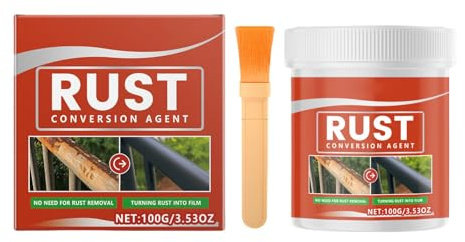 Hattba Advanced Rust Converter And Metal Paint 3.53oz For Corrosions Resistance Long Term Metal Surfaces Renewals Paint Rusts Inhibitor