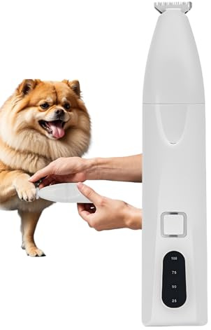 Hundtrimmer För Pälsvård Och Trimning Portabel Hundtrimmer För Hårtrimning | Kattavverkare Med LED Display Husdjurstillbehör För Trimning Av Långa Medellånga Små Pälsar Och Kattunge Rengöring