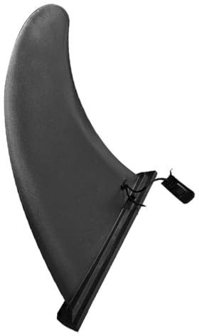Abaodam Aileron Amovible pour Planche de Surf Gonflable Noir 18 x 32 x 215 cm Accessoire Sup Marin Coulissant en Nylon et Plastique Dérive Solide pour Paddle