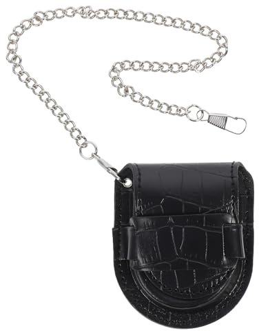 Didiseaon Étui de Montre de Poche en Similicuir à Motif Bambou pour Homme – Étui de Voyage Protecteur et Portable pour Montre Gousset, Idéal Cadeau pour Père ou Mari