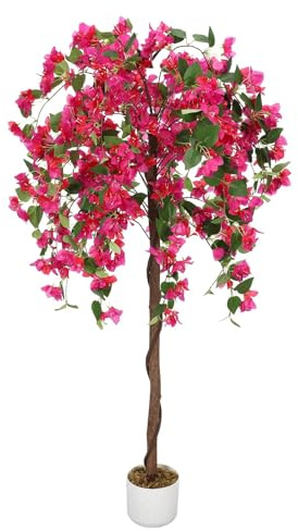 Aptliton Bougainvillier Artificiel 150cm Tronc Bois Rose extérieur