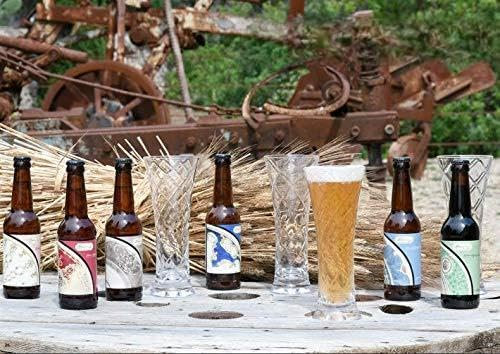 Baci Milano Cheers-Bar Lot de 1 verre en acrylique + 1 bière artisanale 33 ml (étiquette rose)