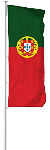 Vispronet® Nationalfahne 120x300 cm ✓ in Deutschland produziert ✓ versch. Materialien ✓ Hochformat (Multiflag®, Portugal)