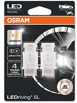 OSRAM Ledriving Lampade Di Segnalazione A Led, Solo Fuoristrada, Non Omologati Ece, Doppio Blister, Giallo