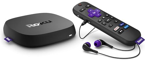 Roku Ultra | The Ultimate Streaming Device 4K/HDR/D. Vision/Atmos, Rechargeable Roku Voice Remote Pro, and More | Free & Live TV (Renewed)