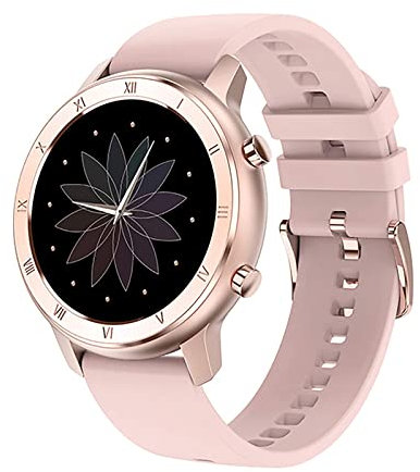 QESTO DT89 Women's Smart Watch IP68 Waterproof ECG Heart Rate Menstrual Monitoring Heart Rate Monitor Aerobic Exercise Alarm Clock Sleep Monitor VS KW10 Smartwatch(B)