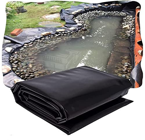 POCHY Teichplane HDPE Teichfolie Flexibel Und Langlebig Teich Steinfolie für Außenteiche, Koiteiche, Gartenbrunnen, Wasserfall (Color : Black, Size : 1x4m)