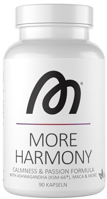MORE Harmony, 90 Kapseln, mit Ashwagandha KSM-66, Melissenblüten und Maca, vegan