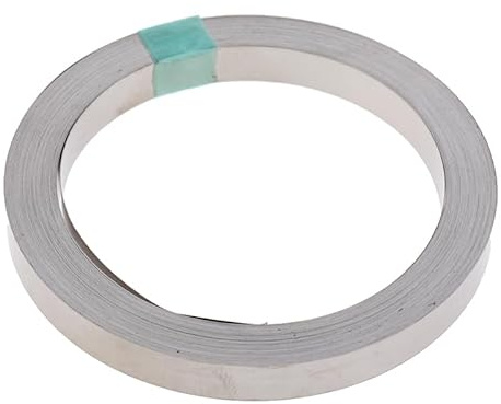 ICAMAS 5 m 0,1 mm 0,2 mm Stahlband Punktschweißgerät Akku-Schweißgerät 18650 Li-Ionen-Akku Nickelblech Platte vernickelter Streifenverbinder (Color : 0.2x8mmx2M)