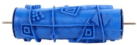 Tyenaza Pattern Paint Roller, 5in Rubber Reusable Decorative Art Texture Roller Wall Patterned Rollers Stencil Wall Decor DIY Tools Decorative Texture Roller(Line Shape)