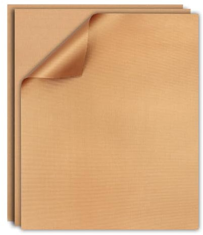 Grill Mat Set of 3, BBQ Grill Mats Nonstick Reusable, Heavy Duty 1.5 oz/Sheet Baking Mats, Works on Electric Grill, Gas, Charcoal, Oven(15.75 x 13 Inch, Copper)