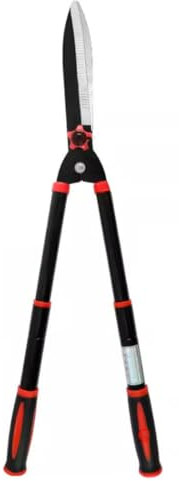 TINGTINGLI Cortasetos retráctil de Hoja Recta, Tijeras de podar 57-73 cm, Cortasetos Manual con Hojas Rectas de Acero y Mangos Ligeros for Recortar Bordes, arbustos Decorativos(Red)