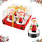 4 Piezas Velas para Decoracion Navidad, RosyFate Velas de Te de Papá Noel, Velas Decorativas, Velas de Te, Decoración Casa Navidad