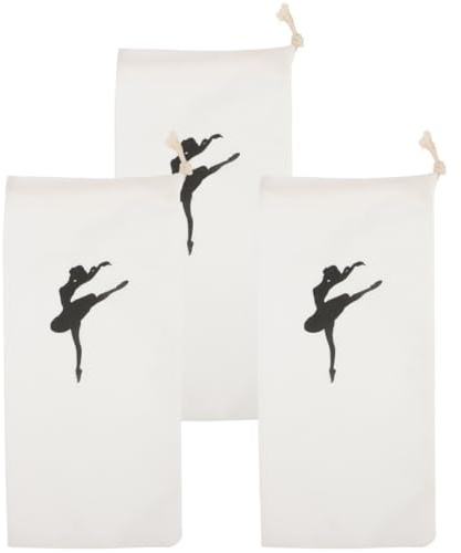 Happyyami 6stücke Kordelzug Aufbewahrungstasche Für Ballettschuhe Tanzschuhbeutel Mit Großem Stauraum Für Kleine Mädchen Tragbare Schuhtasche Für Ballett Und Fitness