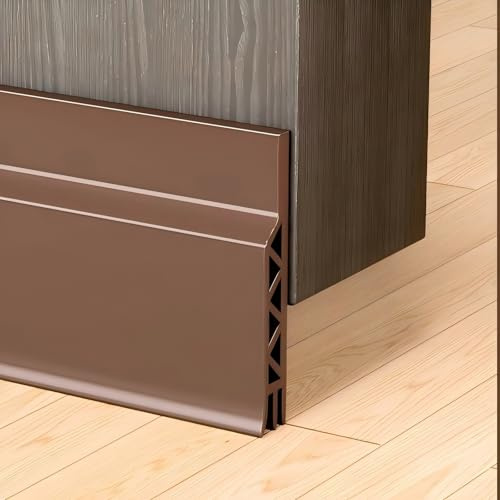 Vingspina 100cm Braun Dichtungsband für Türen, Türdichtung Abdeckleisten Dichtung, Windstopper Tür Dichtung, Selbstklebende Tür Türdichtung, Lmenfengtiao (brown)