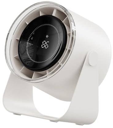 PLCPDM Ventilador de mesa de oficina recargable, ventilador de mano, práctico ventilador de escritorio USB, potente tecnología de circulación de aire
