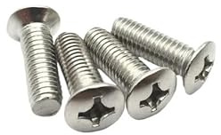 XUXPFJ Vis à tête fraisée bombée à Empreinte cruciforme en Acier Inoxydable 304 M2 M2.5 M3 M4 M5 M6 GB820 DIN966 A2-70 304(20mm,10pcs M5)