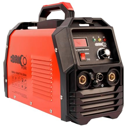 Bricoferr Soldador MMA-160/TIG-200-140A MMA, 200A TIG, 220V, Electrodos 1,0-4,0 mm