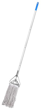 FOMIYES Trapeador Húmedo y Seco De Algodón para Pisos, Mango Largo, Absorbente y Resistente, Trapeador para Madera, Laminado y Azulejos, Herramienta De Limpieza para Hogar y Baño