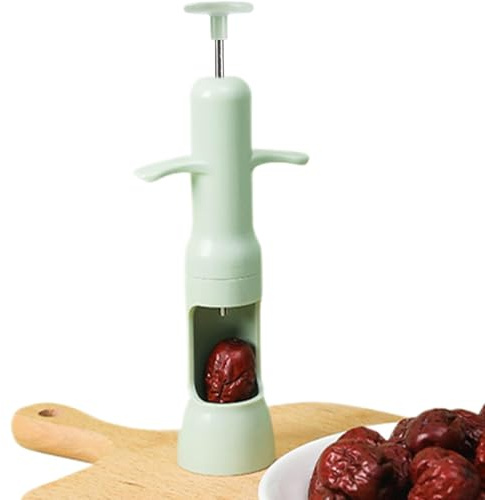 Strumento per rimuovere noccioli di ciliegie e uva, in acciaio inox, per cucina, casa, viaggi e campeggio