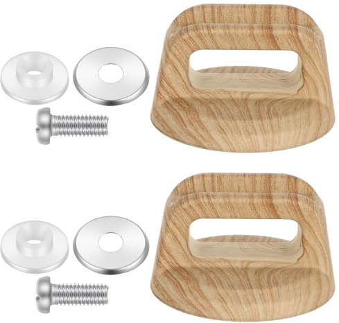 2 PCS Universal Pot Lid Top Replacement Knob, Bakelite Kitchen Pot Lid Handle Heat Resistant and Prevent Static Electricity Holding Handle Knobs for Casserole Kettle Cover Glass Saucepan