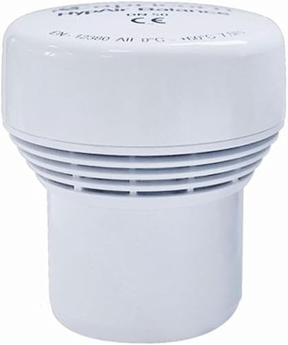 WYSKONT DN50 HypAir Balance Pipe Aerator - Ventilation Valve for Plumbing Installation, Vacuum Compensation, Against Gluckers & Sewer Odors, EN 12380, Easy Assembly