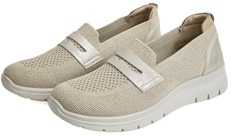 Zapatillas Deportivas Mujer Slip On Cómodas y Ligeras Sneakers Transpirables de Malla sin Cordones Calzado Casual Antideslizante para Caminar