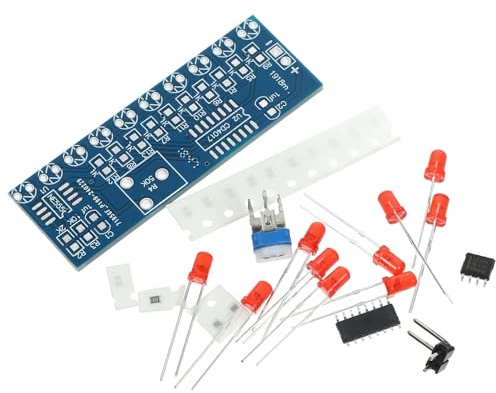 HYTROVE Lötübungsset mit LED Lauflicht und Wasserflusseffekt 4 Stück Elektronik Bausatz für Heimwerker und Hobbybastler Kompakt und Tragbar zum Löten Lernen