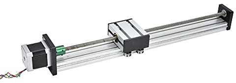 ANKROYU 0808 di guida del movimento in lega di alluminio ad alta precisione con guida di scorrimento lineare con vite a ricircolo di sfere per apparecchiature di automazione CNC c (0808 vite,