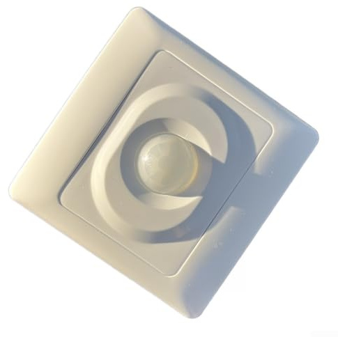 Interruttore automatico con sensore di movimento, con angolo di rilevamento di 140° e portata di 8 m, ritardo regolabile 60-1800 s, per garage, corridoio, magazzino, bianco, AC220 V (K-BR400)