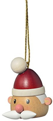 Rudolphs Schatzkiste Baumbehang Weihnachtsmannkopf bunt BxTxH= 4x3,5x5cm NEU Christbaum Christbaumschmuck Baum Baumbehang Weihnachten Baumschmuck Holzschmuck Holz Seiffen Erzgebirge Strauchbehang