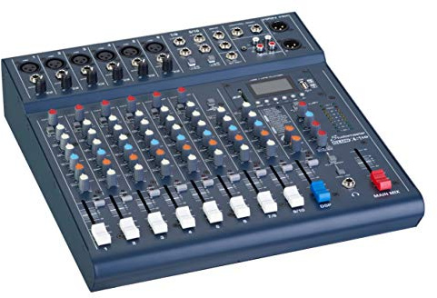 Studiomaster Club XS 10-Kanal-Mixer Schreibtisch USB SD Recorder Bluetooth Wiedergabe DJ
