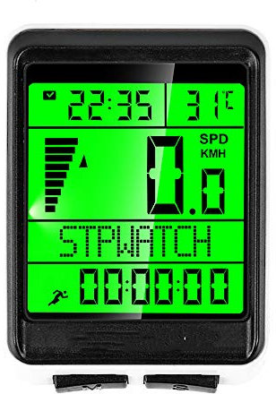 YMZ LCD Mountain Road Bicycle Wireless Code Table Large Screen Multi-function Waterproof Speedometer Cycling Computer Mileage Measurement Speed