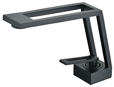 Beelee BL6650B - Rubinetto miscelatore per lavabo, design creativo, colore: nero opaco