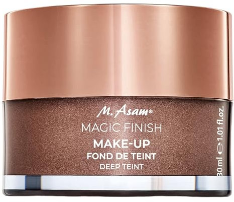 M. Asam Magic Finish Deep Teint Make-Up Mousse (1.01 Fl Oz) – 4in1 Primer, Foundation, Concealer & Powder With Buildable Coverage, Hides Redness And Dark Spots, Vegan, For Deeper Skin Tones