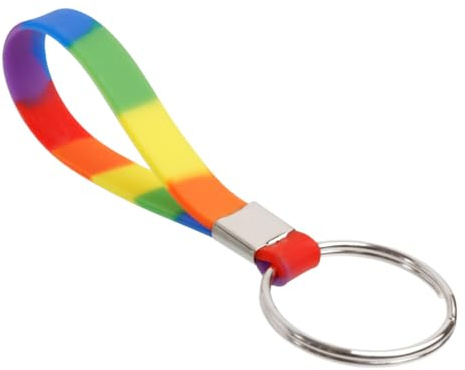 Harts Extra Large 39mm Split Ring Heavy Duty Identification Silicon Key Ring loops Fob. (Single)